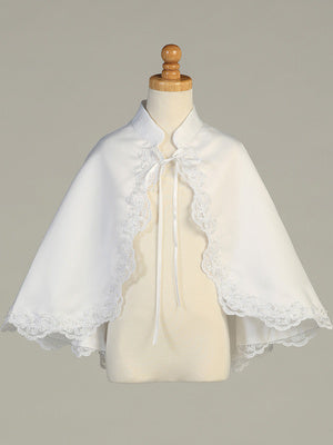 Bolero - Satin with Lace Trim