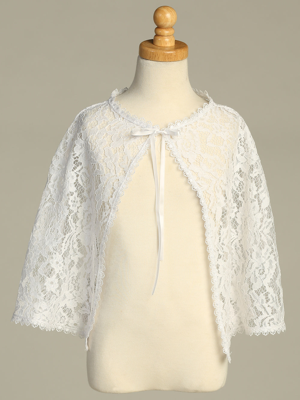 Girls’ Lace Capelet Bolero (Sizes 2 - 10)