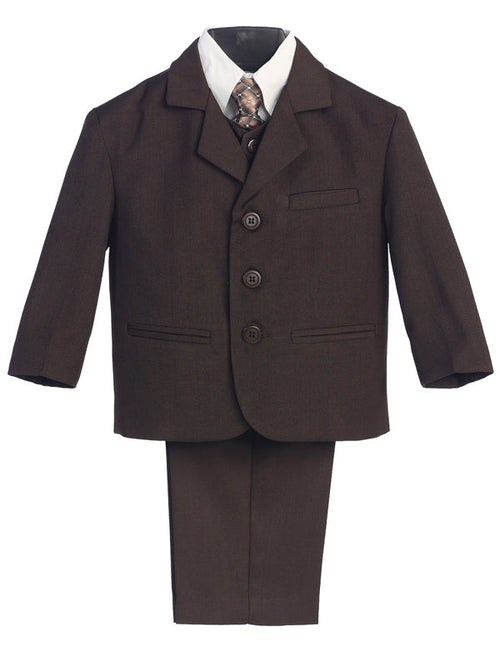 -Constantine Communion Suit - (Sizes 7 Yrs to 14 yrs) - Black, Navy, Brown, Dark Grey