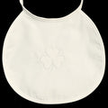 Embroidered Shamrock Christening Bib