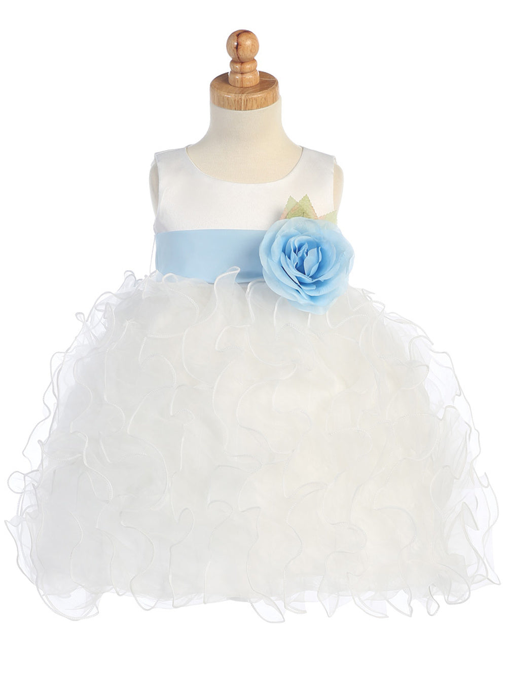 Flower Girl Dress - The Olympia Collection (Sizes 24M - 12 Years) - Ivory, White, Pink