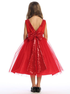 Camilla Girls Dance Dress (Sizes 2 - 10 Years) - Burgundy, Red, Purple