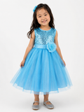 Francesca Girls Dance Dress (Sizes 5 - 12 Years) - Lilac, Pink & Aqua
