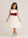 Flower Girl Dress - The Olympia Collection (Sizes 24M - 12 Years) - Ivory, White, Pink