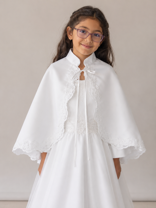Bolero - Satin with Lace Trim