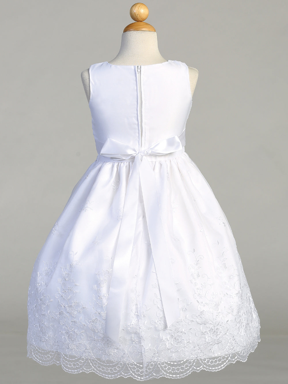 First Communion Dress - The Angela Collection (Sizes 6, 7, 8, 10, 12) (Plus Sizes 8, 10, 12, 14)