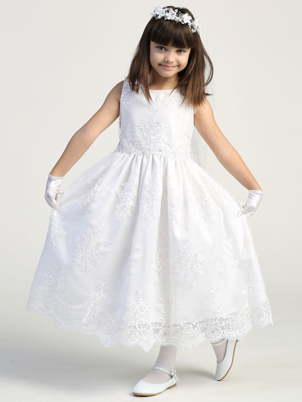 First Communion Dress - The Sophia Collection (Sizes 6, 7, 8, 10, 12)