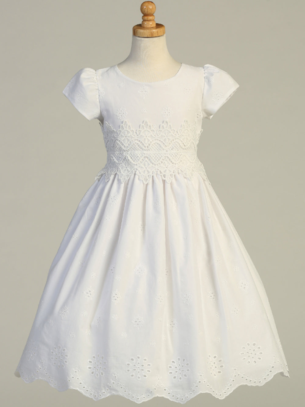 First Communion Dress - The Serenity Collection (Sizes 6, 7, 8, 10, 12) (Plus Sizes 12-16)
