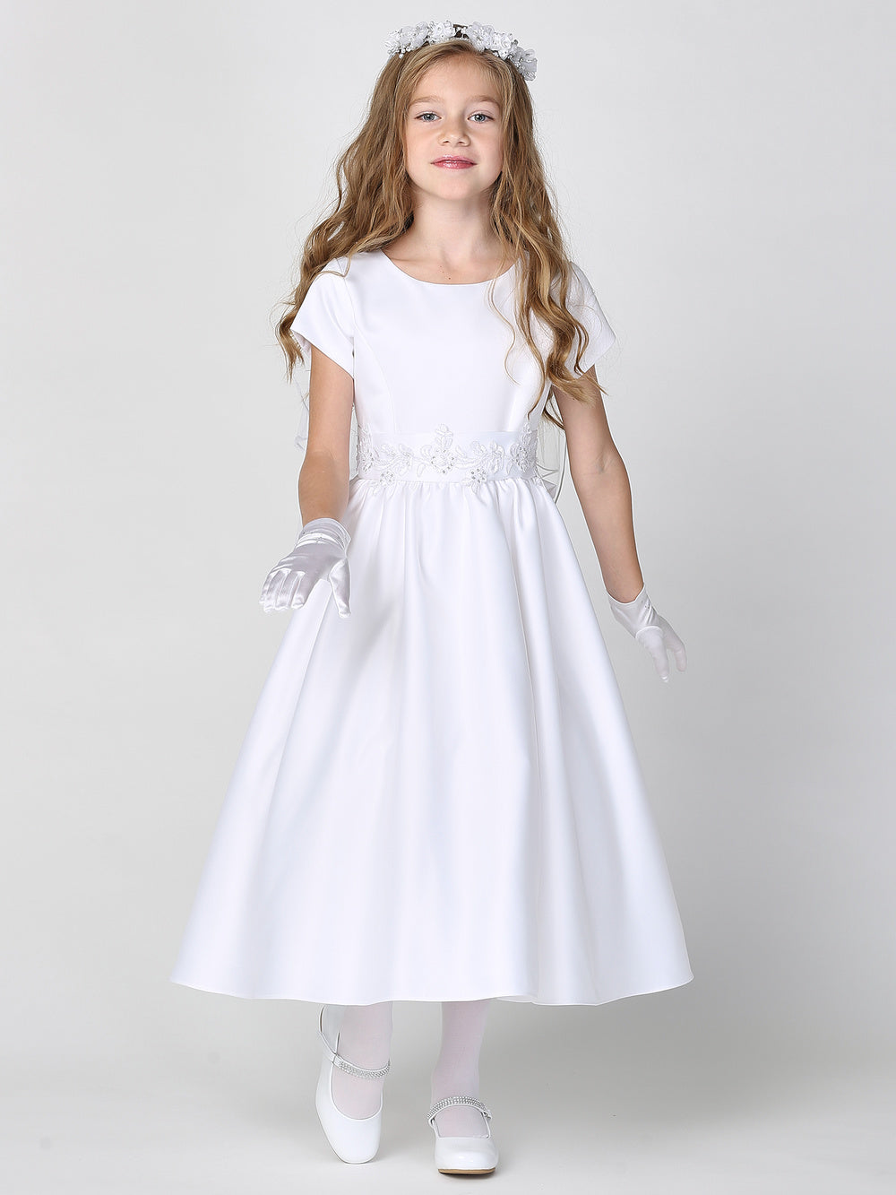 First Communion Dress - The Sadie Collection (Sizes 6, 7, 8, 10, 12) (Plus Sizes 8, 10, 12, 14, 16, 18, 20)