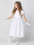 First Communion Dress - The Estella Collection (Sizes 6, 7, 8, 10, 12) (Plus Sizes 8, 10, 12, 14)