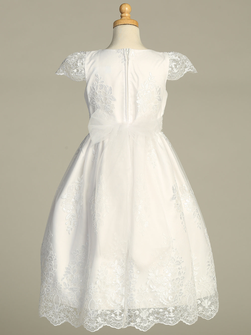 First Communion Dress - The Olivia Collection (Sizes 6, 7, 8, 10, 12) (Plus Sizes 8, 10, 12, 14, 16, 18, 20)