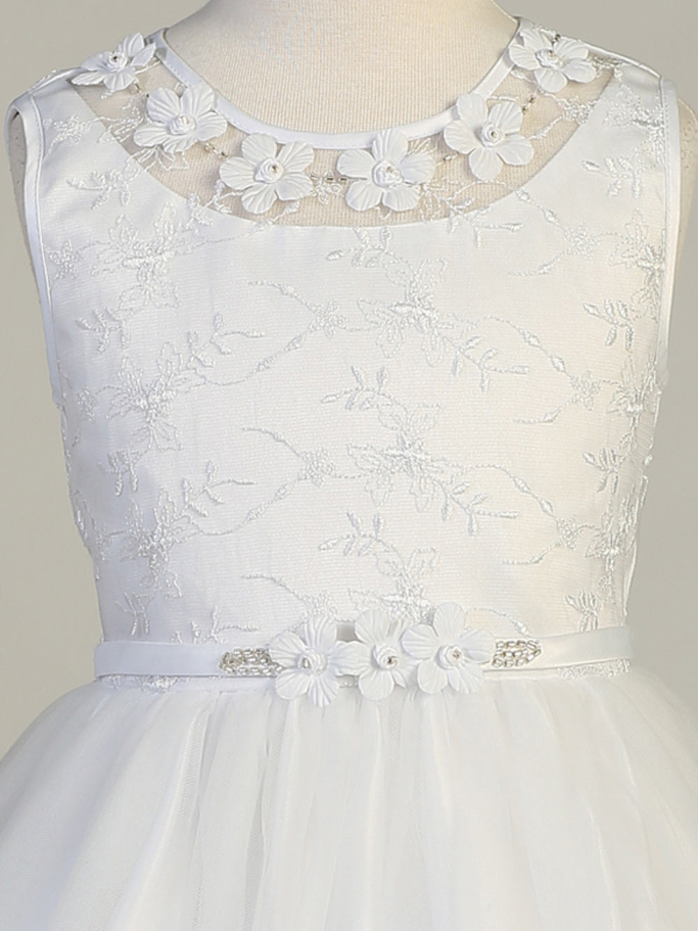 First Communion Dress - The Mary Collection (Sizes 6, 7, 8, 10, 12, 14) (Plus Sizes 8, 10, 12, 14, 16, 18, 20)