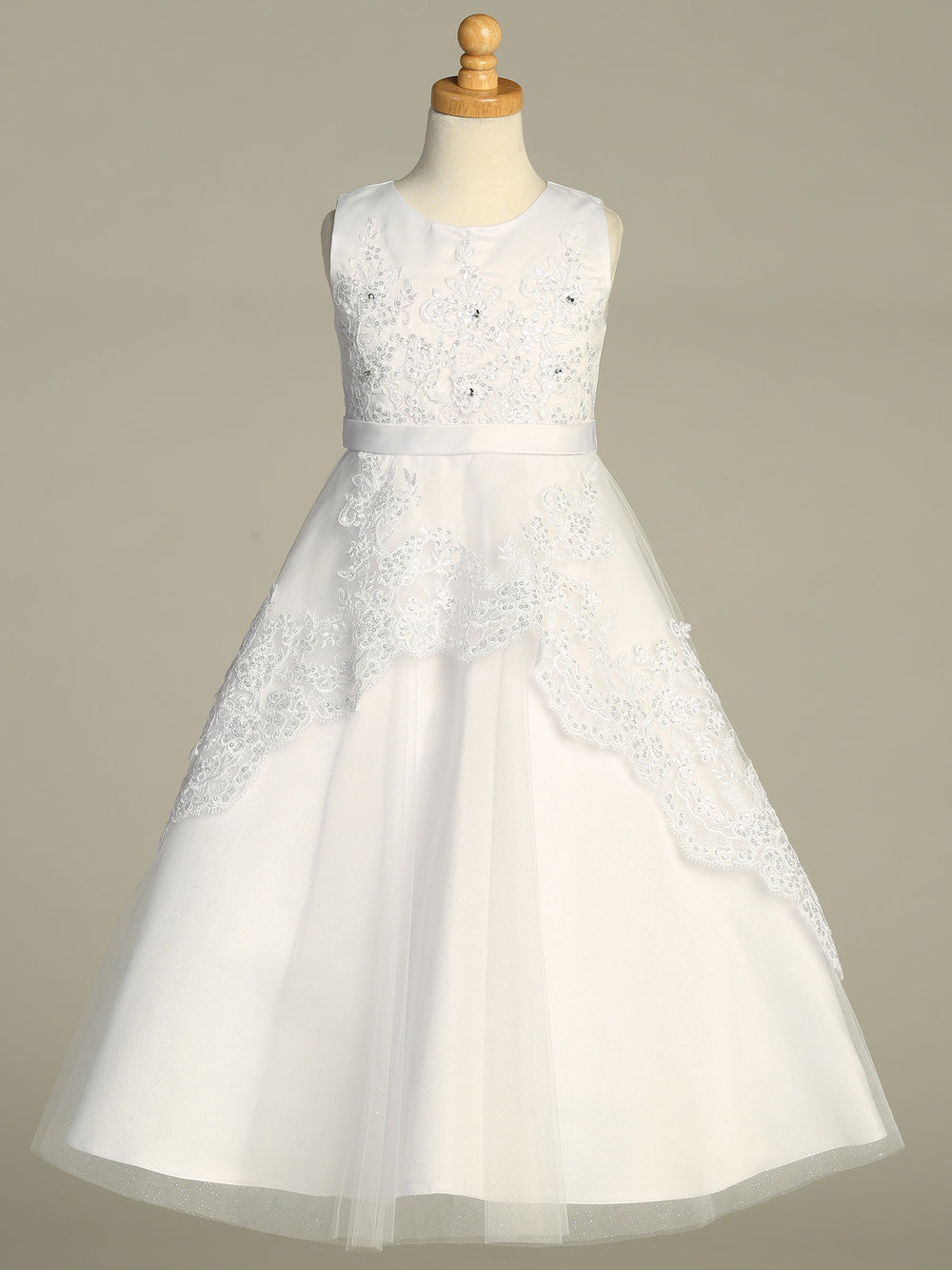 First Communion Dress - The Sarah Collection (Sizes 6, 7, 8, 10) (Plus Sizes 8, 10, 12, 14, 16, 18, 20)