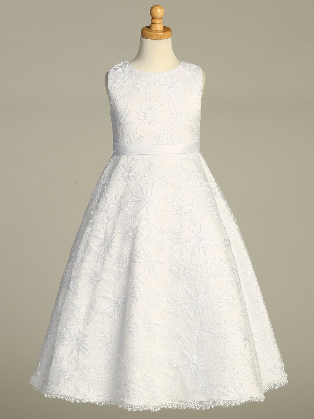 First Communion Dress - The Claire Collection (Sizes 6, 7, 8, 10, 12) (Plus Sizes 8, 10, 12, 14, 16, 18, 20)