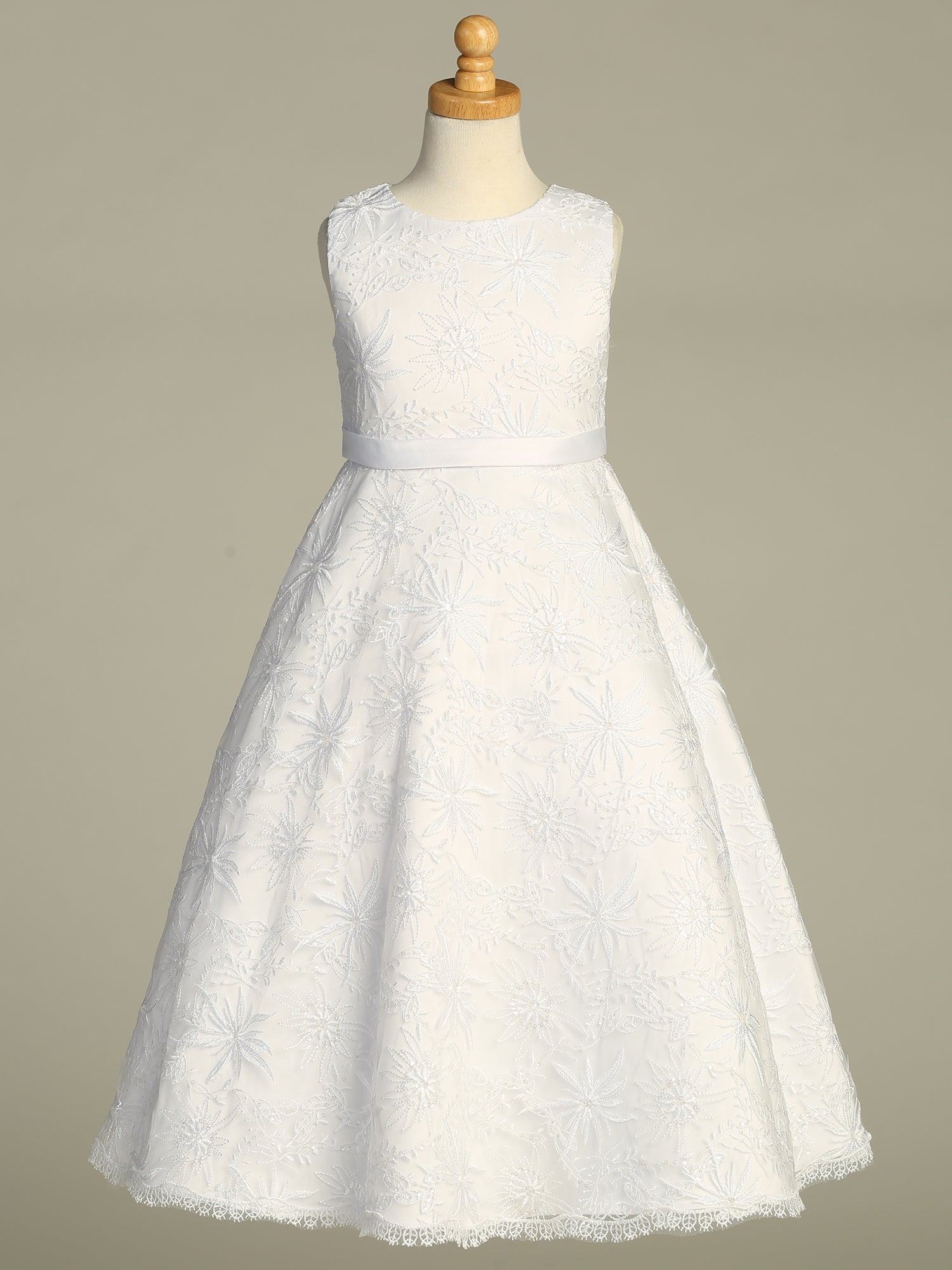 First Communion Dress - The Claire Collection (Sizes 6, 7, 8, 10, 12) (Plus Sizes 8, 10, 12, 14, 16, 18, 20)