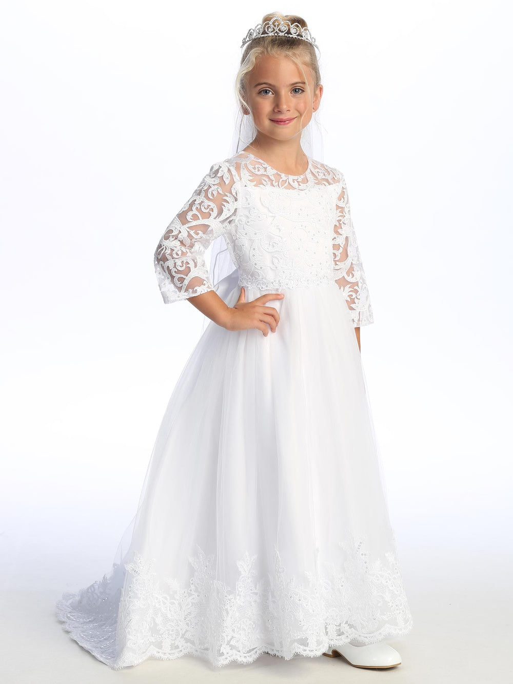 First Communion Dress - The Kylie Collection (Sizes 6, 7, 8, 10, 12)