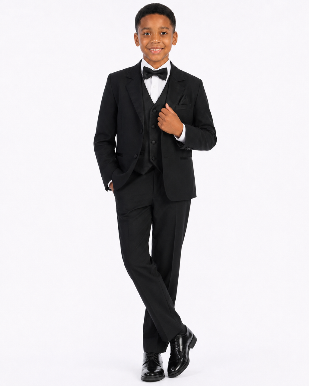Black Formal Tuxedo Set for Boys - (Sizes: 3 Months to 14 Years)